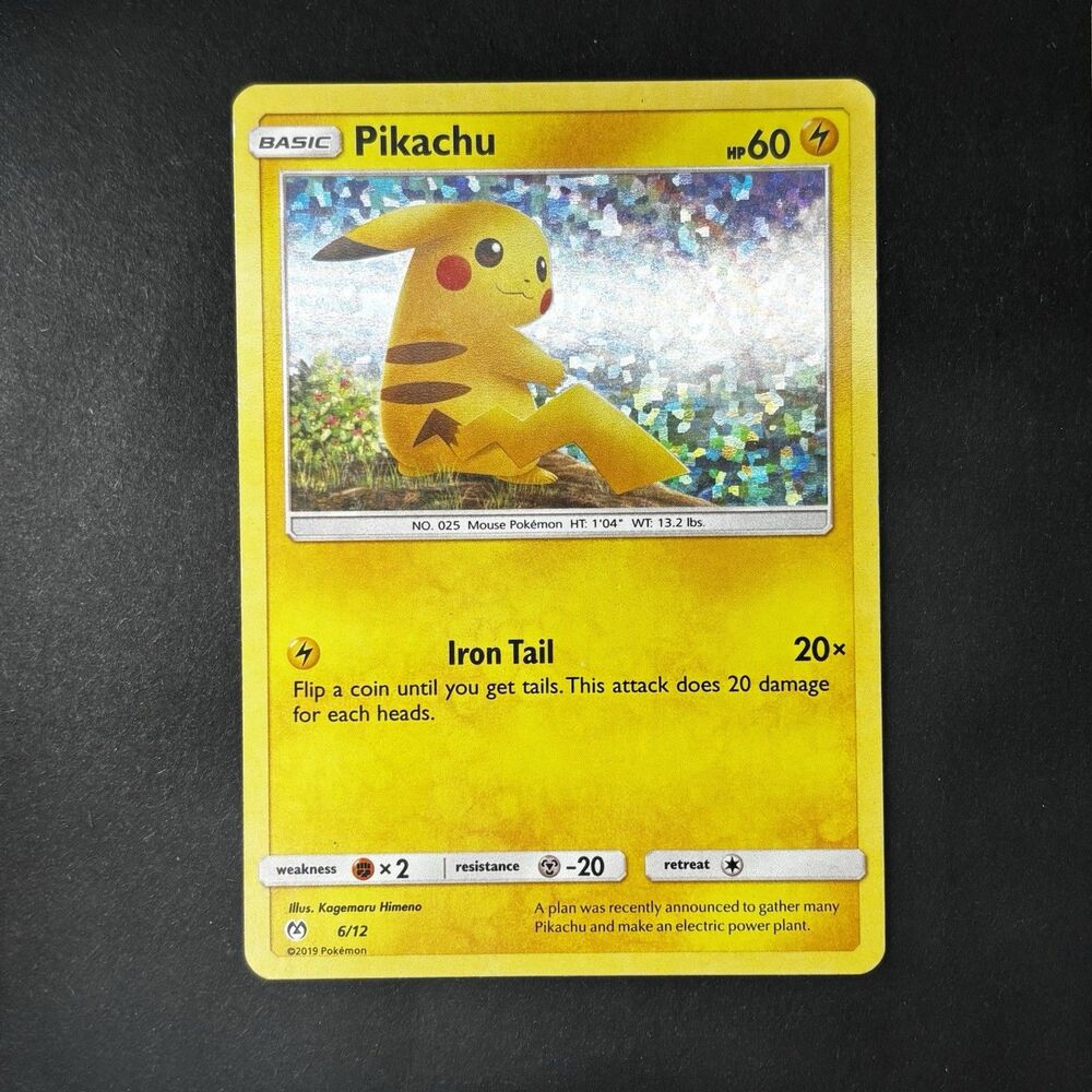 Pikachu 6/12 Confetti Holo McDonald’s Collection 2019 Pokémon Card NM